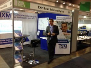 TXM Managing Director, Tim McLean at NMW2014 where over 200 people visited the TXM stand.