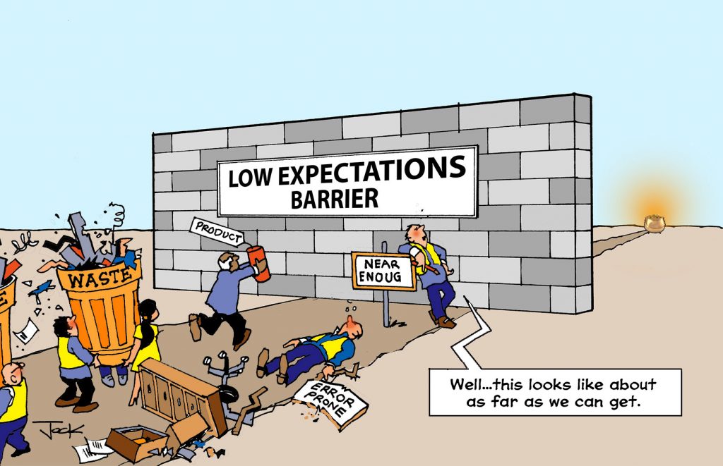 image for low expectations lean culture blog