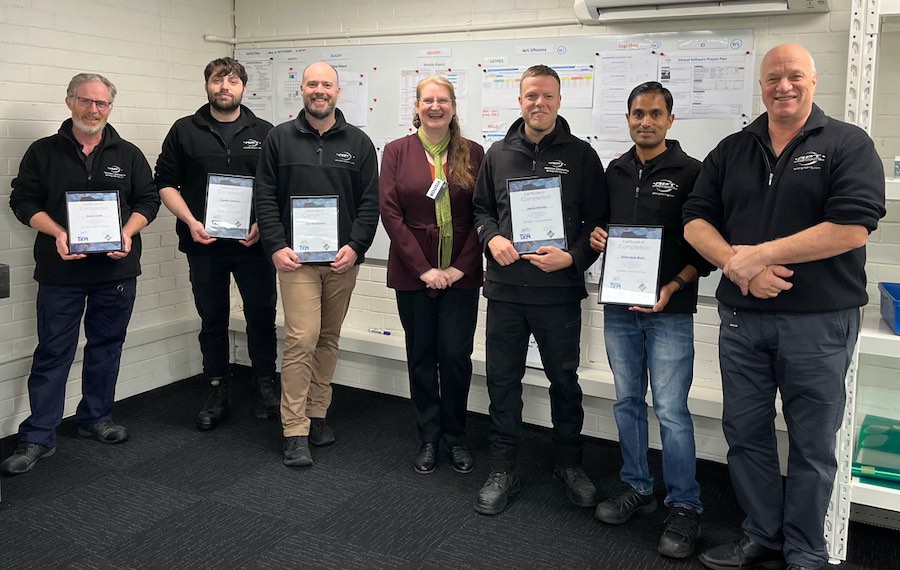 ISO 18404 Participants receiving their Lean Practitioner certification