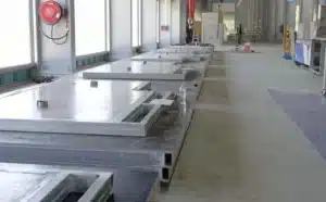 un flux de production dans la construction modulaire